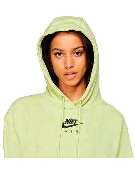 Sudadera Nike Cropped Verde Fluor Mujer