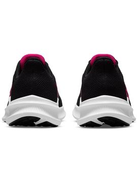Zapatilla Nike Downshifter Negro/Fucsia Mujer
