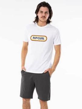 Camiseta Rip Curl Blanco Hombre