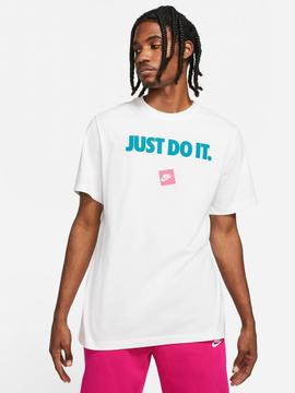 Camiseta Nike JDI Bco/Azul/Rosa Hombre