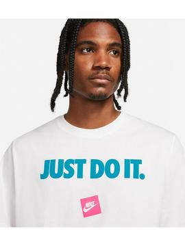 Camiseta Nike JDI Bco/Azul/Rosa Hombre