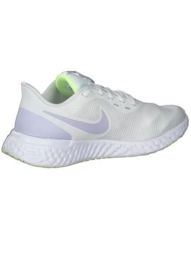 Zapatilla Nike Revolution Bco/Malva