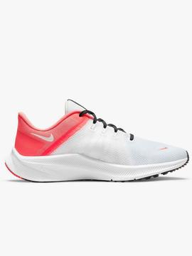 Zapatilla Nike Quest 4 Blanco/Coral Mujer