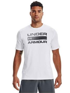 Camiseta Under Armour Blanco/Negro Hombre