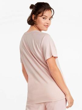 Camiseta Puma Evostripe Rosa Plata Mujer
