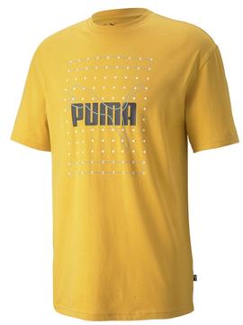 Camiseta Puma Reflective Mostaza Hombre