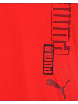 Camiseta Puma Alpha Rojo Niño