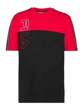 Camiseta Fila Rojo/Negro Hombre