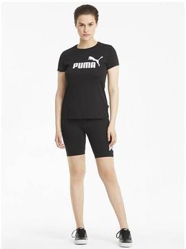 Camiseta Puma Logo Negro Mujer