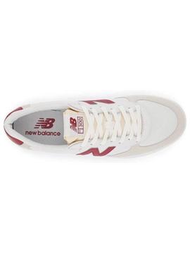 Zapatilla New Balance 300 Court Bco/Granate Hombre