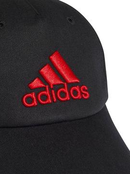 Gorra Adidas Badge Negro/Rojo