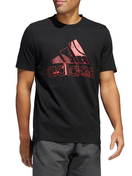 musicas Categoría población Camiseta Adidas Art Negro/Rojo Hombre
