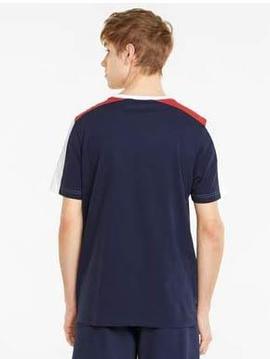 Camiseta Puma Blanca Marino Rojo Hombre