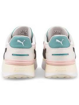 Zapatillas Puma R78 Voyage Crema Mujer