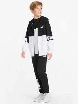 Chaqueta Puma Power Negro/Bco Niño