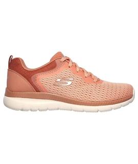 Zapatilla Skechers Bountiful Salmon Mujer