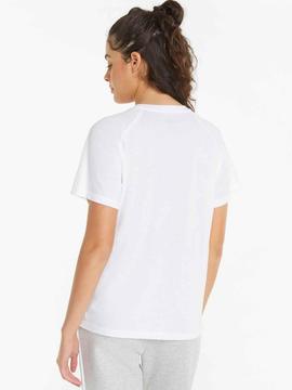 Camiseta Puma Blanco/Plata Mujer