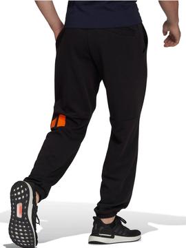 Pantalon Adidas 3Bar Negro/Naranja Hombre