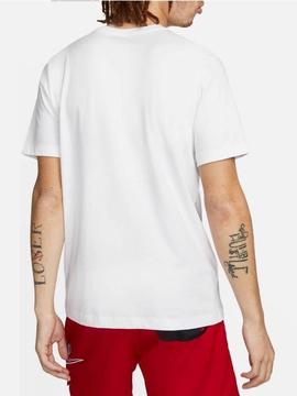 Camiseta Nike Swoosh Blanco Hombre