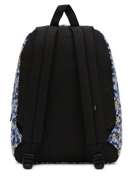 Mochila Vans Realm Flores Azul