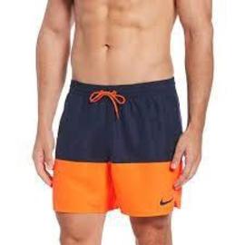 Bañador Nike 5' Marino/Naranja Hombre