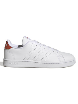 Zapatilla Adidas Advantage Bco Rojo Hombre