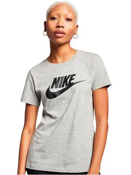 Camiseta Nike Icon Gris Mujer