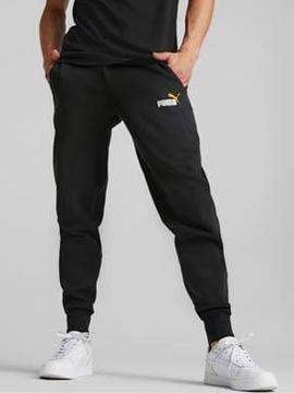 Pantalon Puma Col Logo Negro/Amarillo Hombre