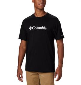 Camiseta Columbia Basic Logo Negro Hombre