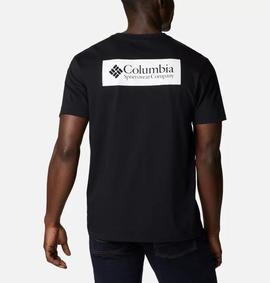 Camiseta Columbia Cascades Negro Hombre