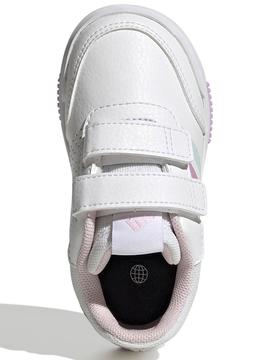 Zapatilla Adidas Tensaur Blanco Lila Jr