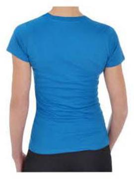Camiseta Adidas Trefoil Azul Mujer