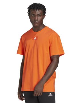 Camiseta Adidas Naranja Hombre