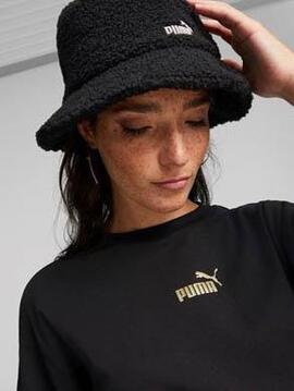 Camiseta Puma Power Decor Negro/Oro Mujer
