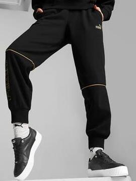 Pantalon Puma Deco Glam Negro/Oro Mujer