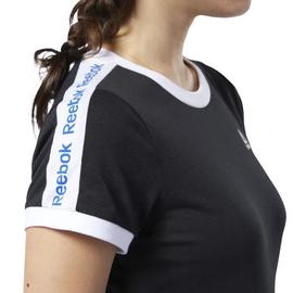 Camiseta Reebok Linear Logo Negro Mujer