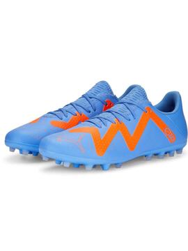 Bota Futbol Puma Future PlayMG Azul/Naranja Hombre