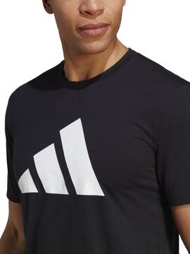 Camiseta Adidas Logo Negro Hombre