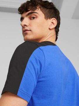 Camiseta Puma Tape Negro/Azul Hombre