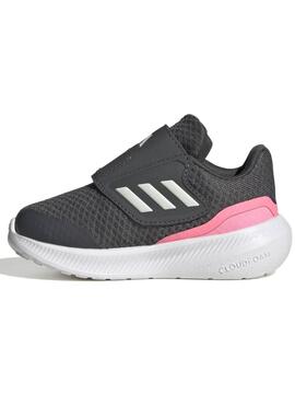 Zapatilla Adidas Runfalcon Gris/Rosa Bebe