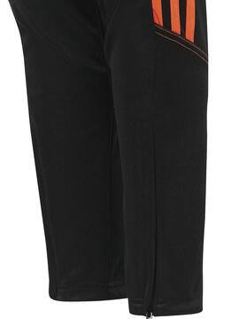 Pantalon Adidas Tiro Negro Naranja Niño