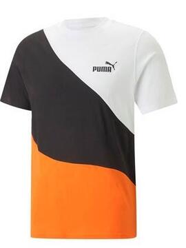 Camiseta Puma Negra Naranja Hombre