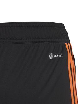 Pantalon Corto Adidas Tiro23 Negro/Naranja Niño