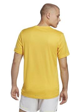 Camiseta Adidas Run It Amarillo Hombre