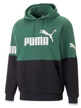 Sudadera Puma Power Verde/Negro Hombre