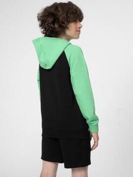 Sudadera 4F Verde Negro Niño