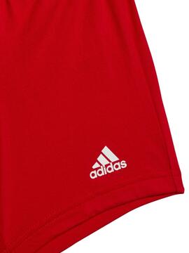 Conjunto corto Adidas Bos Negro/Rojo Niño
