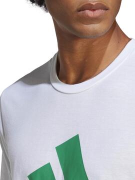 Camiseta Adidas Aeroready Bco/Verde Hombre