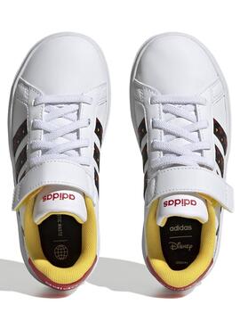 Zapatilla Adidas Grand Court Mickey Bco/Rojo Niñ@