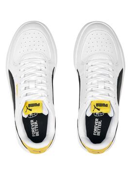 Zapatilla Puma Caven Bco/Ngro/Amarillo Unisex